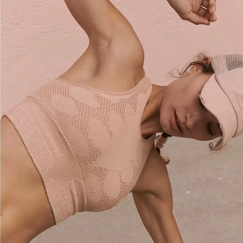 FP Movement Every Single Time Floral Bra in Desert Rose NWOT